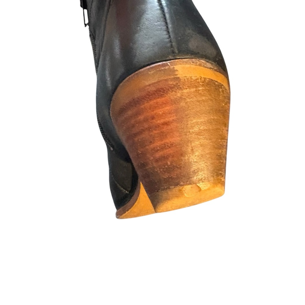 Dingo Black Leather Ankle Boots 7.5D - Picture 7 of 13